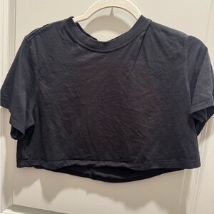 lululemon athletica Black Crop Top